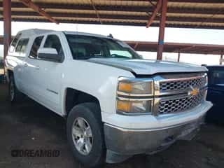 2015 Chevrolet Silverado 1500 LT z VIN 1GCVKRECXFZ434499, wystawiony jako IAAI lot #43152439 z przebiegiem 150 606 mil mil oraz . Historia ofert i sprzedaży dostępna na DreamBid. Obrazek 1.
