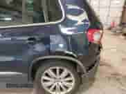 2014 Volkswagen Tiguan SEL with VIN WVGAV3AX8EW563008, listed as a IAAI auction lot 41356523 with 138,211 mi miles and . Bid and sale history available at DreamBid. Image 19.