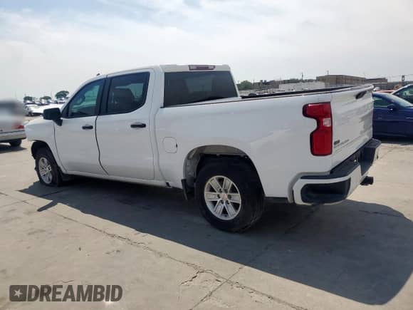 2021 Chevrolet Silverado 1500 Custom with VIN 3GCPWBEK4MG204675, listed as a Copart auction lot 53081875 with 116,684 mi miles and Salvage title. Bid and sale history available at DreamBid. Image 2.