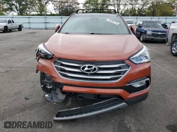 2017 Hyundai Santa Fe Ultimate with VIN 5XYZW4LA2HG502337, listed as a Copart auction lot 82266715 with 94,155 mi miles and Salvage title. Bid and sale history available at DreamBid. Image 5.