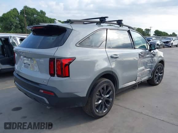 2023 Kia Sorento X-Line EX with VIN 5XYRHDLF8PG224368, listed as a IAAI auction lot 42155820 with 14,466 mi miles and . Bid and sale history available at DreamBid. Image 4.