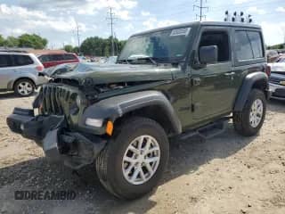 2023 Jeep Wrangler Sport S with VIN 1C4GJXAN7PW634914, listed as a Copart auction lot 63533355 with 39,490 mi miles and Salvage title. Bid and sale history available at DreamBid. Image 1.