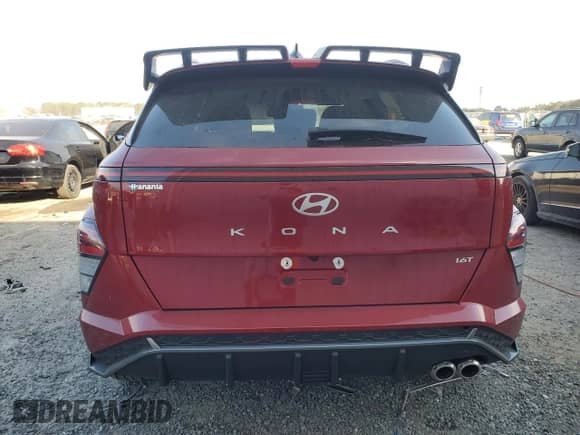 2024 Hyundai Kona N Line with VIN KM8HA3A3XRU024723, listed as a Copart auction lot 44178895 with 2,130 mi miles and Salvage title. Bid and sale history available at DreamBid. Image 6.