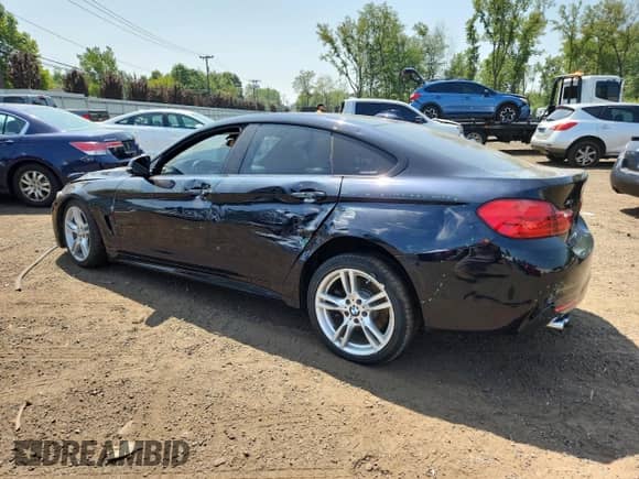 2017 BMW 4 Series 430i xDrive with VIN WBA4F9C55HG439979, listed as a Copart auction lot 67814485 with 97,398 mi miles and Salvage title. Bid and sale history available at DreamBid. Image 2.