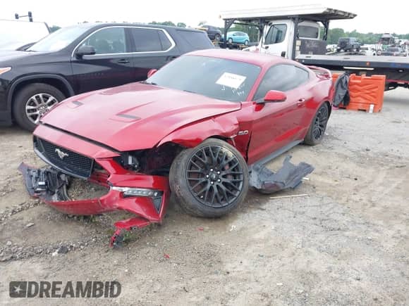 2022 Ford Mustang GT с VIN 1FA6P8CF1N5111855, выставлен на аукционе IAAI как лот 42888179 с пробегом Не указан миль и . История ставок и продаж доступна на DreamBid. Изображение 20.