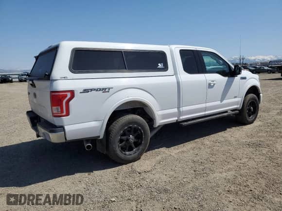 2016 Ford F-150 XLT with VIN 1FTFX1EG4GKF49765, listed as a Copart auction lot 54709385 with 126,054 mi miles and Salvage title. Bid and sale history available at DreamBid. Image 3.