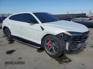 2019 Lamborghini Urus with VIN ZPBUA1ZL9KLA05029, listed as a Copart auction lot 89060575 with 60,062 mi miles and Salvage title. Bid and sale history available at DreamBid. Image 4.