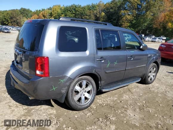 2013 Honda Pilot Touring with VIN 5FNYF4H97DB032916, listed as a Copart auction lot 86872545 with 49,705 mi miles and Clean title. Bid and sale history available at DreamBid. Image 3.