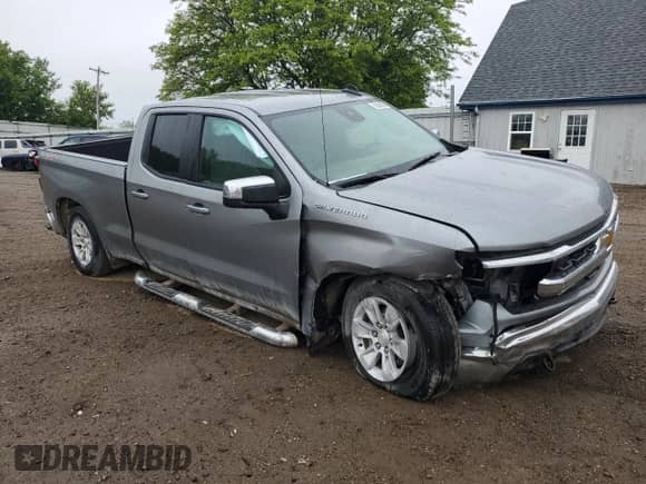 2023 Chevrolet Silverado 1500 LT with VIN 1GCRDDED9PZ233153, listed as a Copart auction lot 58030305 with 28,170 mi miles and Salvage title. Bid and sale history available at DreamBid. Image 4.