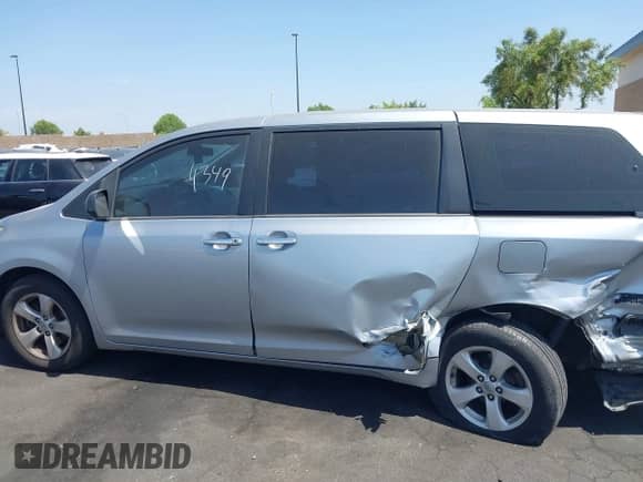 2014 Toyota Sienna L with VIN 5TDZK3DC6ES507187, listed as a IAAI auction lot 42544349 with 147,124 mi miles and . Bid and sale history available at DreamBid. Image 15.