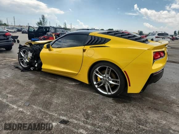 2014 Chevrolet Corvette Z51 3LT with VIN 1G1YM2D7XE5101804, listed as a Copart auction lot 80077985 with 55,821 mi miles and Salvage title. Bid and sale history available at DreamBid. Image 2.