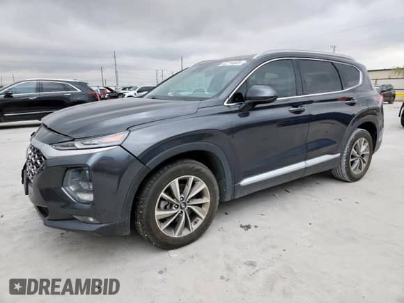2020 Hyundai Santa Fe SEL with VIN 5NMS33AD6LH252908, listed as a Copart auction lot 82714665 with 74,107 mi miles and Salvage title. Bid and sale history available at DreamBid. Image 1.