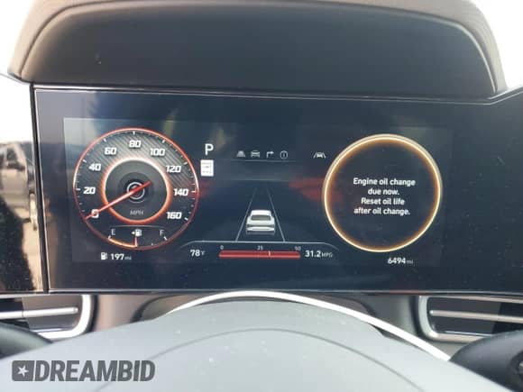 2024 Hyundai Elantra SEL with VIN KMHLS4DG6RU817447, listed as a Copart auction lot 71059945 with 6,494 mi miles and Salvage title. Bid and sale history available at DreamBid. Image 9.