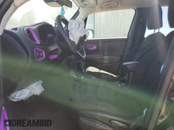 2018 Jeep Renegade Latitude with VIN ZACCJABBXJPH25230, listed as a Copart auction lot 55446355 with Not provided miles and Salvage title. Bid and sale history available at DreamBid. Image 7.