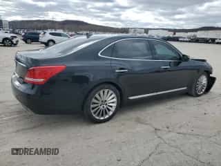 2014 Hyundai Equus Signature z VIN KMHGH4JH1EU087857, wystawiony jako Copart lot #87013634 z przebiegiem 33 361 mil mil oraz Szkoda całkowita • Salvage title. Historia ofert i sprzedaży dostępna na DreamBid. Obrazek 3.