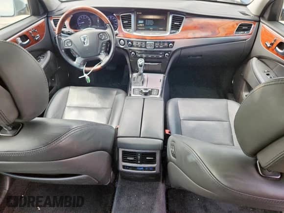 2015 Hyundai Equus Signature with VIN KMHGH4JH4FU095338, listed as a Copart auction lot 63972905 with 122,955 mi miles and Salvage title. Bid and sale history available at DreamBid. Image 8.