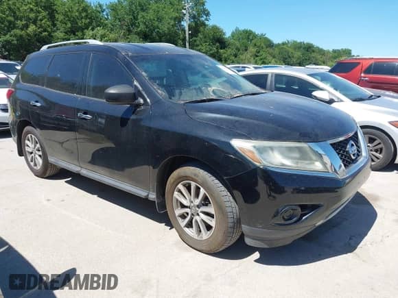 2014 Nissan Pathfinder S z VIN 5N1AR2MN2EC726326, wystawiony jako IAAI lot #42312126 z przebiegiem 148 162 mil mil oraz . Historia ofert i sprzedaży dostępna na DreamBid. Obrazek 1.