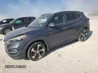 2016 Hyundai Tucson Sport with VIN KM8J33A27GU141661, listed as a Copart auction lot 87281835 with 77,321 mi miles and Clean title. Bid and sale history available at DreamBid. Image 1.