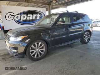 2017 Land Rover Range Rover Sport HSE with VIN SALWR2FK1HA670255, listed as a Copart auction lot 55753725 with 116,095 mi miles and Clean title. Bid and sale history available at DreamBid. Image 1.