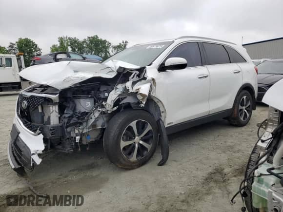 2017 Kia Sorento EX with VIN 5XYPHDA13HG277026, listed as a Copart auction lot 59678975 with 75,262 mi miles and Salvage title. Bid and sale history available at DreamBid. Image 1.