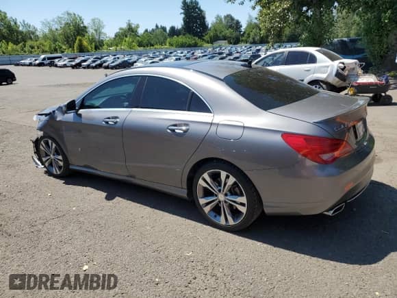 2016 Mercedes-Benz CLA 250 with VIN WDDSJ4GB5GN318414, listed as a Copart auction lot 66415225 with 84,321 mi miles and Salvage title. Bid and sale history available at DreamBid. Image 2.