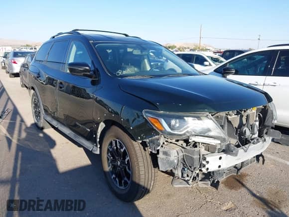 2019 Nissan Pathfinder Platinum with VIN 5N1DR2MN1KC651918, listed as a IAAI auction lot 42866631 with 88,415 mi miles and . Bid and sale history available at DreamBid. Image 1.