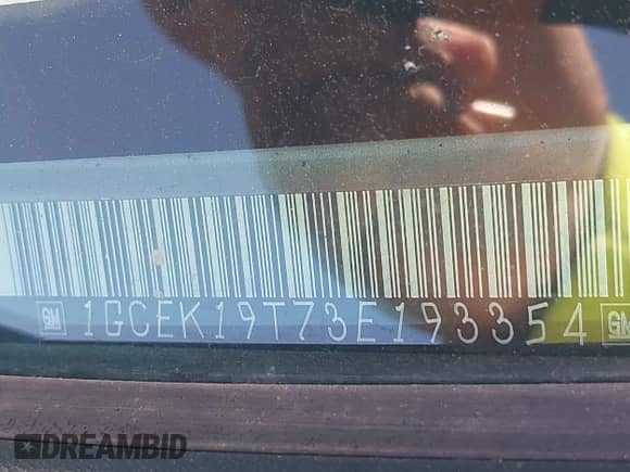 2003 Chevrolet Silverado 1500 LT с VIN 1GCEK19T73E193354, выставлен на аукционе IAAI как лот 42276720 с пробегом 72 224 миль миль и . История ставок и продаж доступна на DreamBid. Изображение 9.