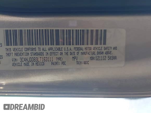 2020 Jeep Compass Trailhawk с VIN 3C4NJDDB3LT163111, выставлен на аукционе IAAI как лот 42343776 с пробегом 98 493 миль миль и . История ставок и продаж доступна на DreamBid. Изображение 9.