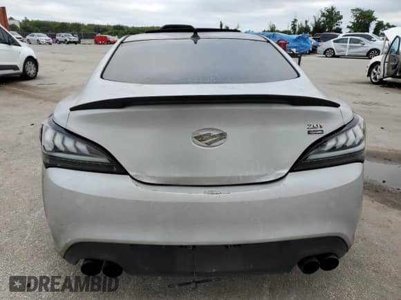 2012 Hyundai Genesis Coupe Premium with VIN KMHHT6KDXCU072684, listed as a Copart auction lot 84591735 with 133,873 mi miles and Salvage title. Bid and sale history available at DreamBid. Image 6.