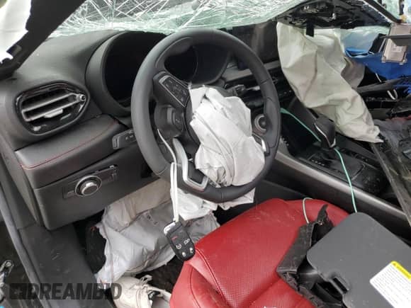 2023 Dodge Hornet GT Plus with VIN ZACNDFBN8P3A05822, listed as a Copart auction lot 56681915 with Not provided miles and Salvage title. Bid and sale history available at DreamBid. Image 8.