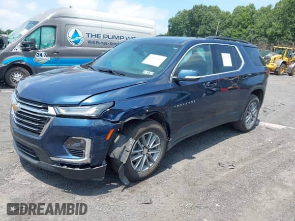 2023 Chevrolet Traverse LT Cloth с VIN 1GNEVGKW2PJ176643, выставлен на аукционе IAAI как лот 42823116 с пробегом 34 743 миль миль и . История ставок и продаж доступна на DreamBid. Изображение 2.