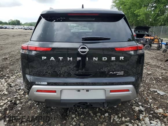 2025 Nissan Pathfinder Platinum с VIN 5N1DR3DK4SC244090, выставлен на аукционе Copart как лот 59837495 с пробегом 682 миль миль и Списание • Salvage title. История ставок и продаж доступна на DreamBid. Изображение 6.