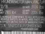 2018 Hyundai Elantra SE с VIN 5NPD74LF7JH376140, выставлен на аукционе IAAI как лот 42353926 с пробегом 135 890 миль миль и . История ставок и продаж доступна на DreamBid. Изображение 9.