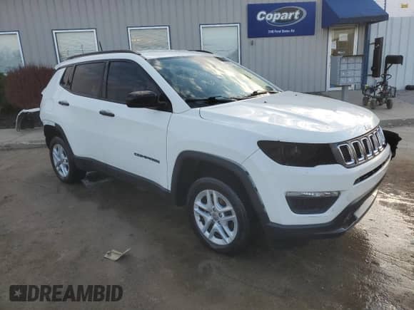 2017 Jeep Compass Sport with VIN 3C4NJDAB5HT642738, listed as a Copart auction lot 49900965 with 138,836 mi miles and Non repairable. Bid and sale history available at DreamBid. Image 4.