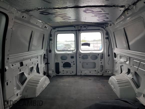 2008 Ford Econoline Cargo Commercial with VIN 1FTNE14WX8DA51652, listed as a Copart auction lot 62393525 with 56,414 mi miles and Salvage title. Bid and sale history available at DreamBid. Image 10.