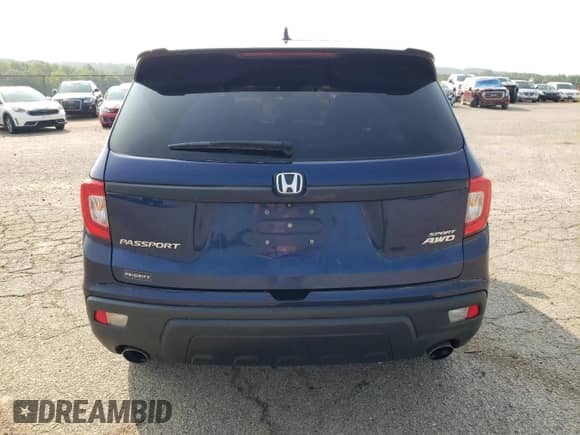 2019 Honda Passport Sport with VIN 5FNYF8H29KB023657, listed as a Copart auction lot 60365465 with 269,360 mi miles and Salvage title. Bid and sale history available at DreamBid. Image 6.