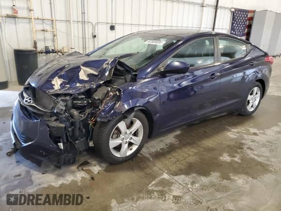 2013 Hyundai Elantra GLS с VIN 5NPDH4AE4DH324931, выставлен на аукционе Copart как лот 82569695 с пробегом 155 318 миль миль и Списание • Salvage title. История ставок и продаж доступна на DreamBid. Изображение 1.