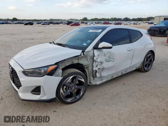 2020 Hyundai Veloster Turbo R-Spec z VIN KMHTH6AB4LU022424, wystawiony jako Copart lot #71926985 z przebiegiem 163 034 mil mil oraz Szkoda całkowita • Salvage title. Historia ofert i sprzedaży dostępna na DreamBid. Obrazek 1.