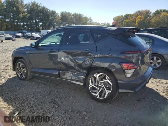 2024 Hyundai Kona N Line с VIN KM8HACA3XRU069998, выставлен на аукционе Copart как лот 77043434 с пробегом 5 459 миль миль и Списание • Salvage title. История ставок и продаж доступна на DreamBid. Изображение 2.