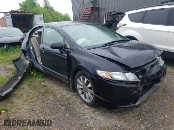 2009 Honda Civic with VIN 2HGFA15059H014380, listed as a Copart auction lot 59412665 with Not provided miles and Salvage title. Bid and sale history available at DreamBid. Image 4.