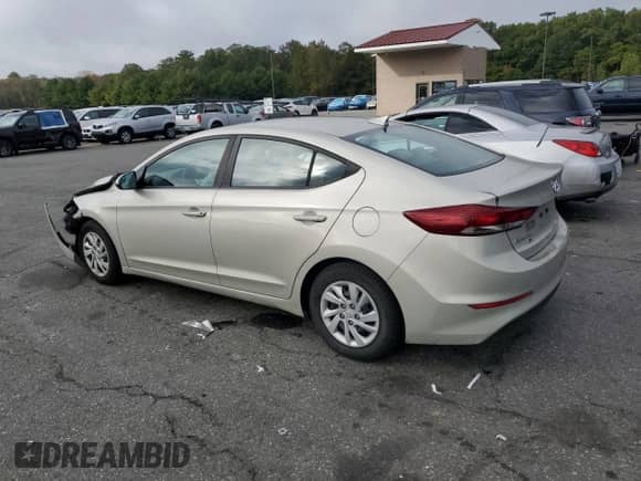 2017 Hyundai Elantra SE with VIN 5NPD74LF6HH177025, listed as a Copart auction lot 82204025 with 67,662 mi miles and Salvage title. Bid and sale history available at DreamBid. Image 2.