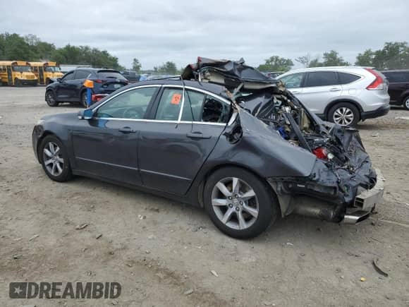 2012 Acura TL Auto with VIN 19UUA8F27CA002625, listed as a Copart auction lot 69199695 with 208,257 mi miles and Salvage title. Bid and sale history available at DreamBid. Image 2.