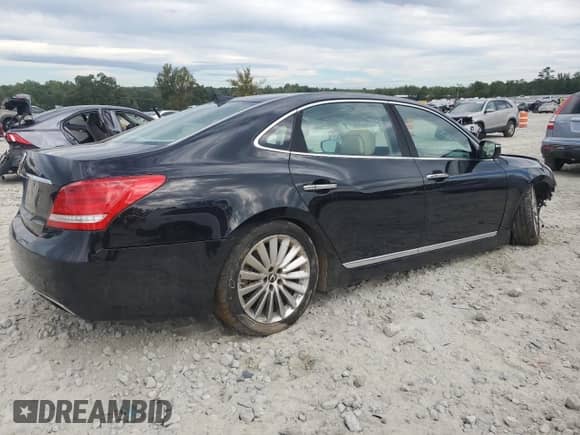 2016 Hyundai Equus Signature with VIN KMHGH4JH1GU104370, listed as a Copart auction lot 73434934 with 102,457 mi miles and Salvage title. Bid and sale history available at DreamBid. Image 3.