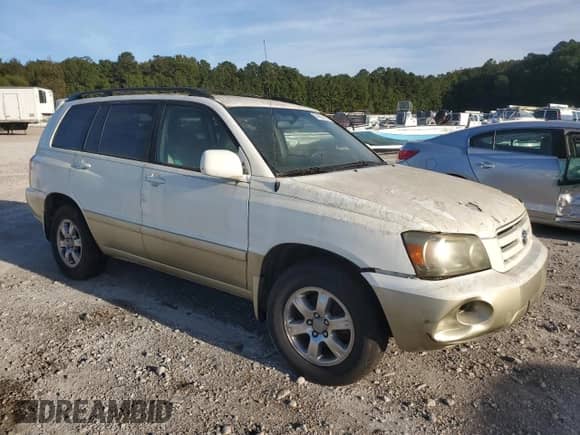 2004 Toyota Highlander with VIN JTEGP21A140021020, listed as a Copart auction lot 84836615 with Not provided miles and Clean title. Bid and sale history available at DreamBid. Image 4.