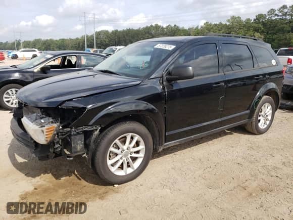 2016 Dodge Journey Canada Value with VIN 3C4PDCAB1GT240076, listed as a Copart auction lot 57229275 with 48,762 mi miles and Salvage title. Bid and sale history available at DreamBid. Image 1.