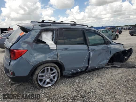 2025 Honda Passport EX-L с VIN 5FNYF8H53SB016472, выставлен на аукционе Copart как лот 66918805 с пробегом 4 145 миль миль и На запчасти • Non repairable. История ставок и продаж доступна на DreamBid. Изображение 3.