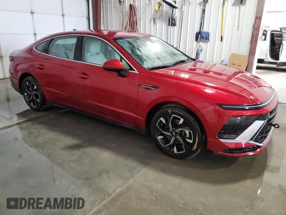 2025 Hyundai Sonata SEL with VIN KMHL64JA2SA429997, listed as a Copart auction lot 89485685 with 24,145 mi miles and Clean title. Bid and sale history available at DreamBid. Image 4.