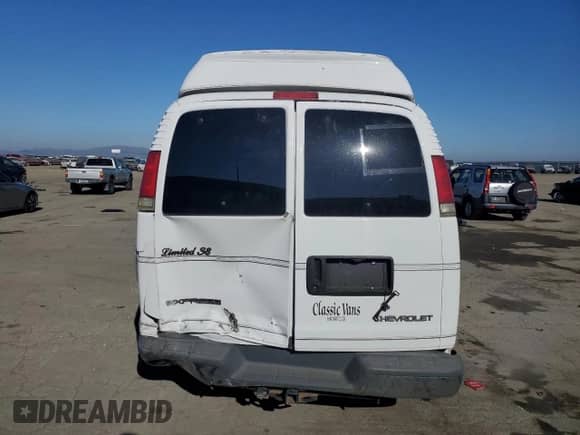 2000 Chevrolet Express Cargo YF7 with VIN 1GBFG15R6Y1167685, listed as a Copart auction lot 42994545 with 168,323 mi miles and Salvage title. Bid and sale history available at DreamBid. Image 6.