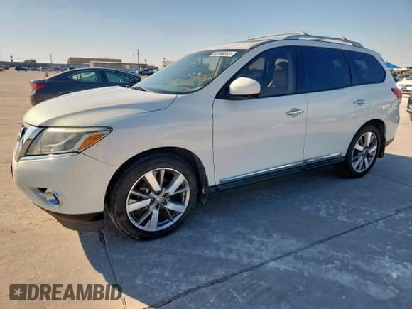 2014 Nissan Pathfinder SV z VIN 5N1AR2MN2EC641468, wystawiony jako Copart lot #85898065 z przebiegiem 182 773 mil mil oraz Czysty tytuł • Clean title. Historia ofert i sprzedaży dostępna na DreamBid. Obrazek 1.