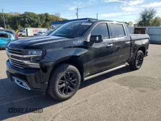 2021 Chevrolet Silverado 1500 High Country with VIN 1GCUYHEL9MZ292437, listed as a Copart auction lot 85346295 with 118,662 mi miles and Salvage title. Bid and sale history available at DreamBid. Image 1.